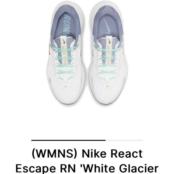 (WMNS) Nike React Escape RN 'White Glacier Grey' CV3817-104 size 6.5. - Picture 5 of 16